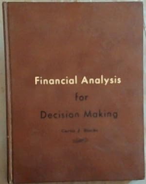 Immagine del venditore per Financial Analysis for Decision Making venduto da Chapter 1