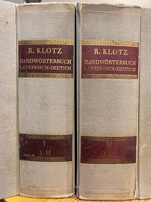 Handwörterbuch der Lateinischen Sprache. 2 Bände. (Bitte Zustandsbeschreibung am Ende beachten !)