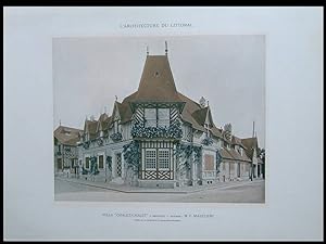 DEAUVILLE, VILLA CHALET CHALET - 1910 - GRANDE PLANCHE TEINTEE, EMILE MAUCLERC