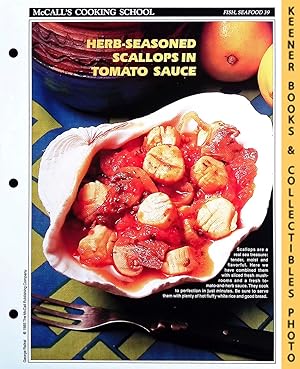 McCall's Cooking School Recipe Card: Fish, Seafood 39 - Scallops in Fresh Tomato Sauce : Replacem...