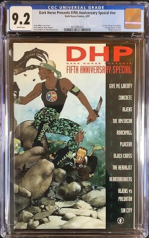 Image du vendeur pour DARK HORSE PRESENTS FIFTH (5th.) ANNIVERSARY SPECIAL CGC Graded 9.2 (NM-) 1st. SIN CITY mis en vente par OUTSIDER ENTERPRISES