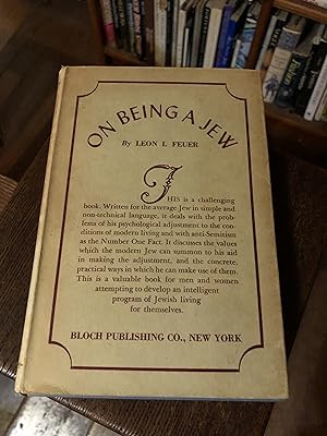 Image du vendeur pour On Being a Jew. mis en vente par Erik Hanson Books and Ephemera