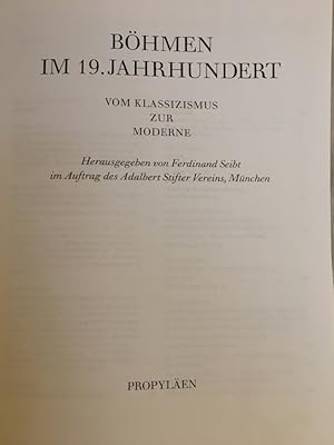 Imagen del vendedor de Bhmen im 19. Jahrhundert: Vom Klassizismus zur Moderne. a la venta por Versandantiquariat Waffel-Schrder