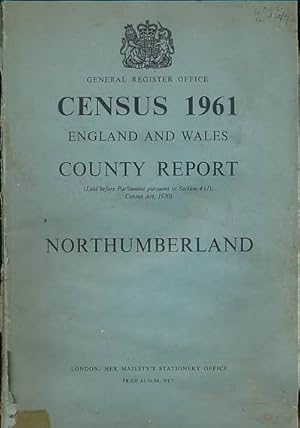 Bild des Verkufers fr Census 1961 England and Wales. County Report Northumberland zum Verkauf von Barter Books Ltd