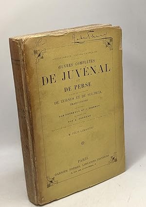 Immagine del venditore per Oeuvres compltes de Juvnal et de Perse suivies de fragments de Turnus et de Sulpicia - traductions par Dussault et Pierrot Perreau venduto da crealivres