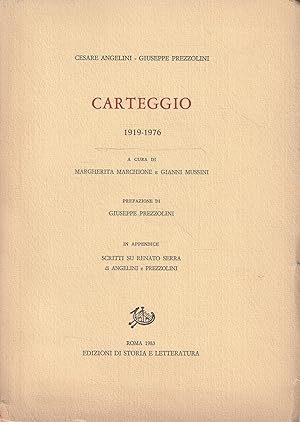 Carteggio 1919-1976