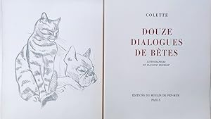 Douze dialogues de bêtes. Lithographies de Maurice Mourlot.