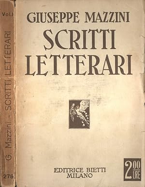 Bild des Verkufers fr Scritti letterari Vol. I zum Verkauf von Biblioteca di Babele