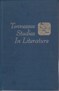 Tennessee Studies In Literature: Volume XXII (1977)