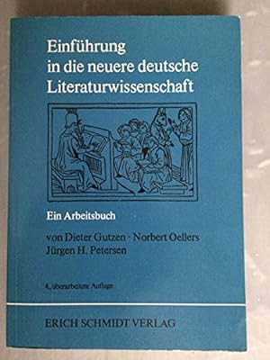Bild des Verkufers fr Einfhrung in die neuere deutsche Literaturwissenschaft: Ein Arbeitsbuch zum Verkauf von WeBuyBooks