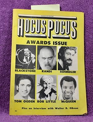 HOCUS POCUS The Magician's Magazine Volume three number one.