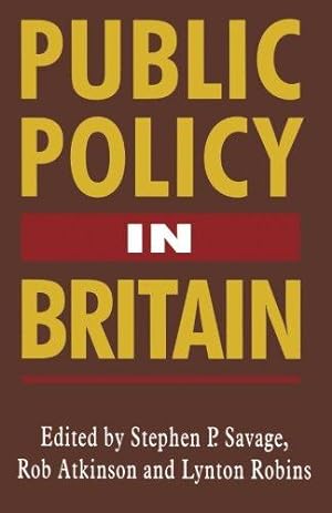 Seller image for Public Policy in Britain for sale by WeBuyBooks