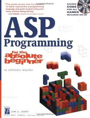 Bild des Verkufers fr Asp Programming for the Absolute Beginner zum Verkauf von WeBuyBooks