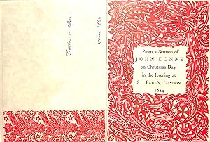 Lilac Hedges Litchfield, Conn. John Donne's Sermon Christmas Card