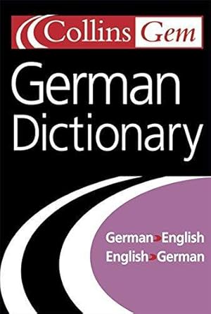 Seller image for German Dictionary (Collins Gem) for sale by WeBuyBooks
