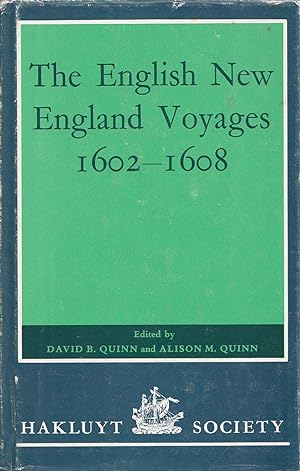 Seller image for The English New England Voyages 1602-1608. for sale by Haymes & Co. Bookdealers