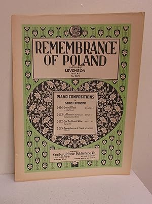 Imagen del vendedor de Remembrance of Poland: Op 31, No 2 (Sheet Music) a la venta por The Book Junction