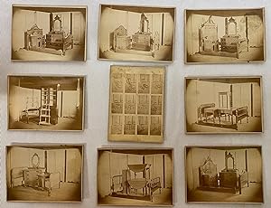[AMERICAN FURNITURE] [PHOTOGRAPHY] [TRADE CATALOGUES] Nine photographic prints depicting American...