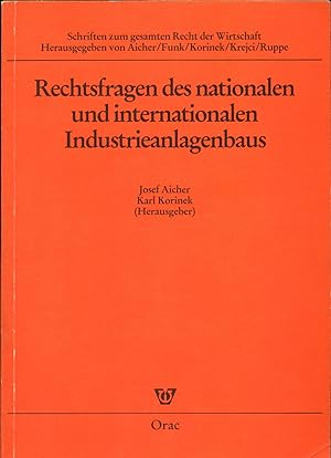 Seller image for Rechtsfragen des nationalen und internationalen Industrieanlagenbaus for sale by avelibro OHG