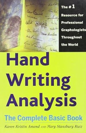 Bild des Verkufers fr Handwriting Analysis zum Verkauf von WeBuyBooks