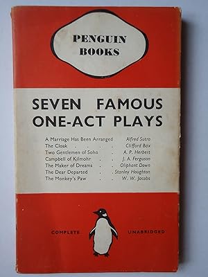 Image du vendeur pour SEVEN FAMOUS ONE-ACT PLAYS mis en vente par GfB, the Colchester Bookshop