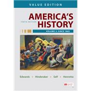 Imagen del vendedor de America's History, Value Edition, Volume 2 Value Edition a la venta por eCampus