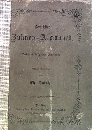 Image du vendeur pour Deutscher Bhnen-almanach. 56. Jhrg. mis en vente par books4less (Versandantiquariat Petra Gros GmbH & Co. KG)