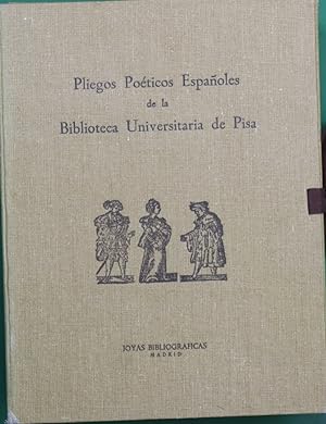 Imagen del vendedor de Pliegos poticos espaoles de la Biblioteca Universitaria de Pisa a la venta por Librera Alonso Quijano