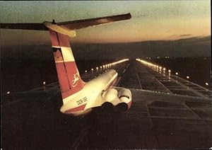 Ansichtskarte / Postkarte Iljuschin IL-62, Deutsches Passagierflugzeug beim Start, DDR-SEF, Inter...