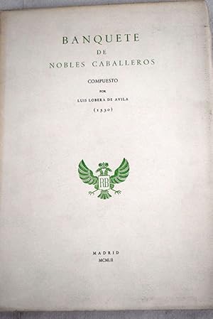 Imagen del vendedor de El banquete de nobles caballeros a la venta por Alcan Libros