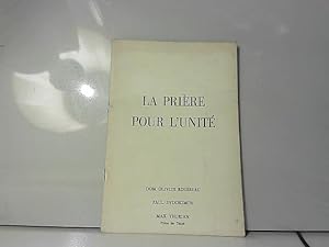 Immagine del venditore per La prire pour l'unit (Les presses de Taiz) venduto da JLG_livres anciens et modernes