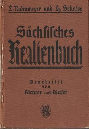 Seller image for Schsisches Realienbuch enthaltend Geschichte, Erdkunde, Naturgeschichte, Naturlehre. for sale by Versandantiquariat Dr. Uwe Hanisch