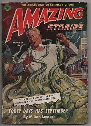 Image du vendeur pour Amazing Stories October 1951 Volume 25 Number 10 mis en vente par biblioboy