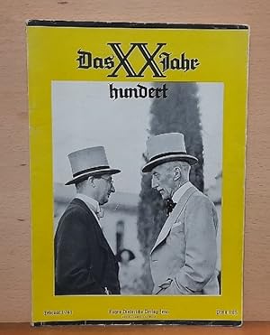 Seller image for Das XX. Jahrhundert - Heft 10 Januar 1941 (Monatsschrift) for sale by ANTIQUARIAT H. EPPLER