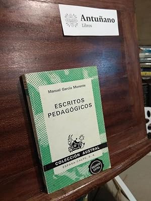 Seller image for Escritos pedaggicos for sale by Libros Antuano