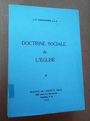 Image du vendeur pour Synthse de la thologie, tome VII: Doctrine sociale de l'glise mis en vente par Livresse