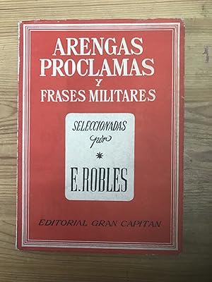 Imagen del vendedor de Arengas, proclamas y frases militares a la venta por Vrtigo Libros