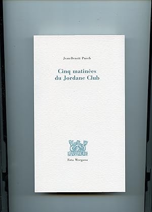 Bild des Verkufers fr CINQ MATINES DU JORDANE CLUB zum Verkauf von Librairie CLERC