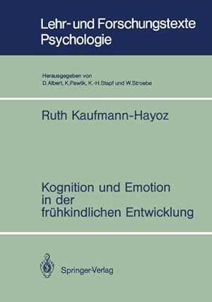 Immagine del venditore per Kognition und Emotion in der frhkindlichen Entwicklung venduto da Rheinberg-Buch Andreas Meier eK