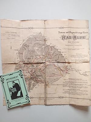 Bild des Verkufers fr Distanz und Wegmarkirungs-Karte der Raxalpe. zum Verkauf von Antiquariat Klabund Wien