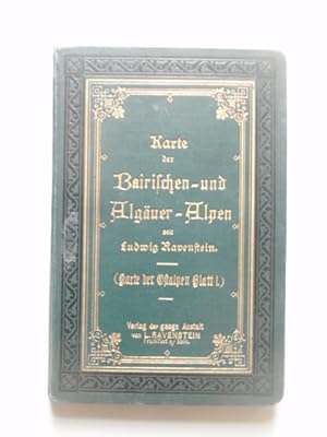 Bild des Verkufers fr Karte der Bairischen- und Allguer Alpen (Karte der Ostalpen Blatt 1). Mastab 1:250.000. zum Verkauf von Antiquariat Klabund Wien