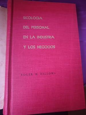 Imagen del vendedor de Sicologa del personal en la industria y los negocios a la venta por Libreria Anticuaria Camino de Santiago