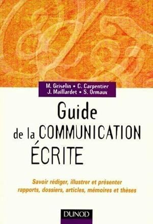 Guide de la communication écrite - Collectif