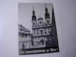 Bild des Verkufers fr Universittskirche zu Wien I - Kleine Kunstfhrer Nr. S 392/393 zum Verkauf von Antiquariat Fuchseck