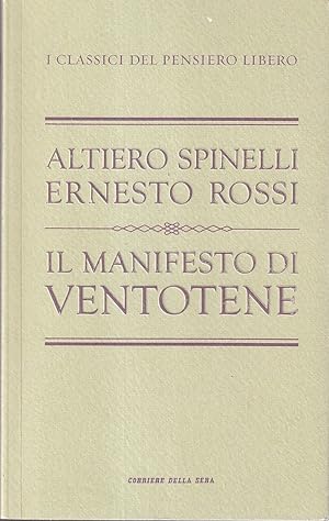 Immagine del venditore per Il manifesto di Ventotene venduto da Il Salvalibro s.n.c. di Moscati Giovanni