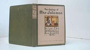 Seller image for The Sayings of Mrs Solomon for sale by Goldstone Rare Books