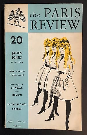 The Paris Review 20 (Autumn - Winter 1958 - 1959) - contains the first publication of Philip Roth...