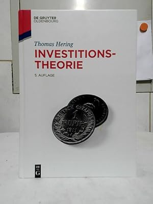 Investitionstheorie. / Lehr- und Handbücher der Wirtschaftswissenschaft.