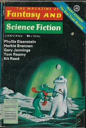 Image du vendeur pour The Magazine of FANTASY AND SCIENCE FICTION (F&SF): January, Jan. 1978 mis en vente par Books from the Crypt