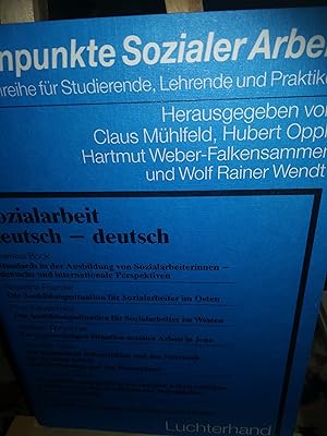 Bild des Verkufers fr Brennpunkte Sozialer Arbeit, Schriftenreihe fr Studierende, Lehrende und Praktiker, Sozialarbeit deutsch - deutsch zum Verkauf von Verlag Robert Richter